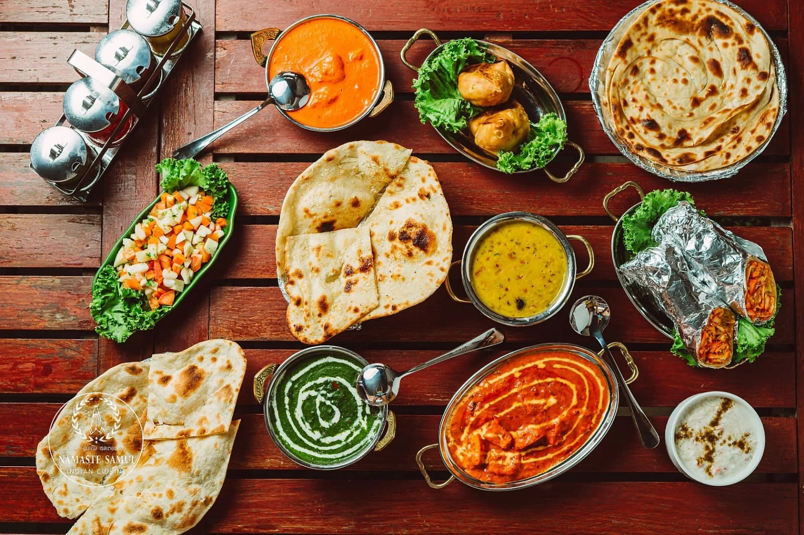 Indian takeaway feast