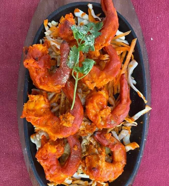 Tandoori prawns
